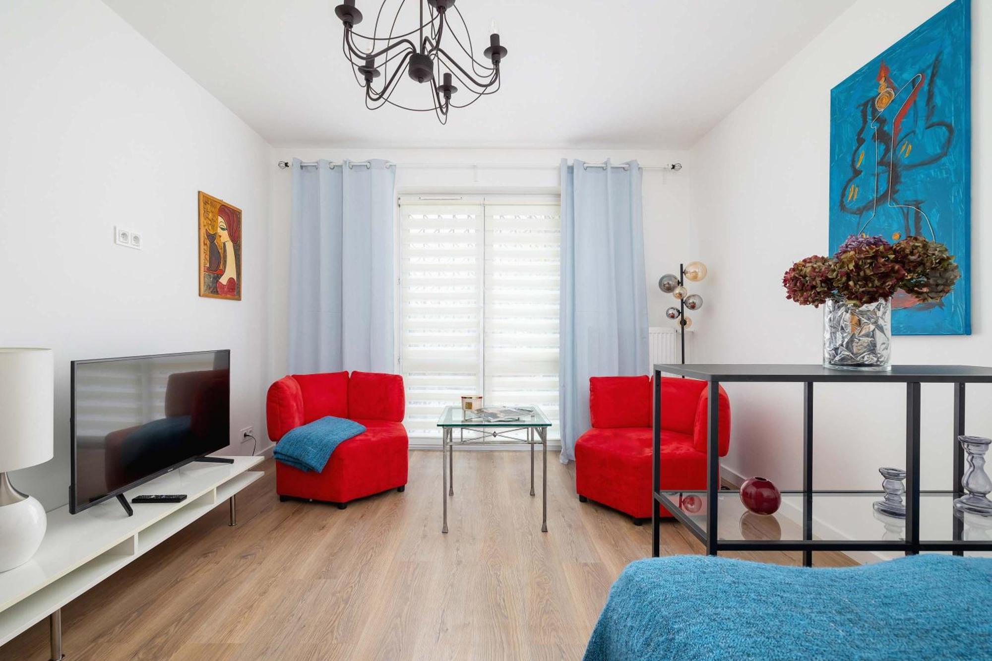 Colorful Near The Spodek Arena In By Renters Apartment Katowice